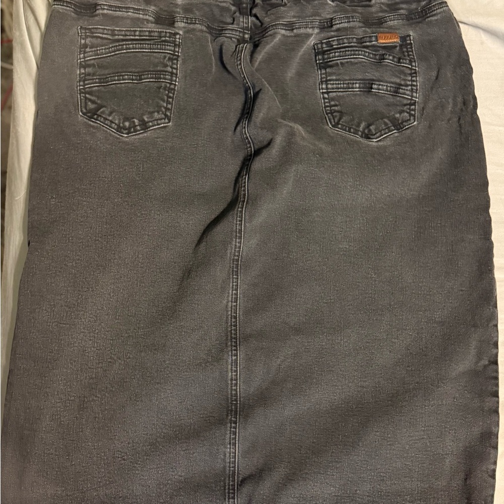 Nuggles Black faded Denim Skirt